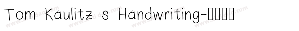 Tom Kaulitz s Handwriting字体转换